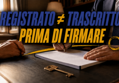 Preliminare registrato o trascritto: differenze, rischi e quando serve il Notaio Preliminare registrato o trascritto: differenze, rischi e quando serve il Notaio
